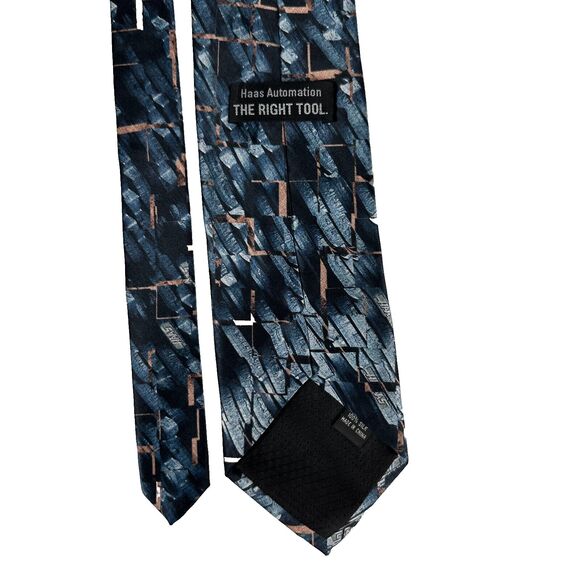 Haas Automation Blue 100% Silk Neck Tie Formula One 1 Haas F1 Team Racing - Picture 4 of 13